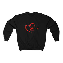 Load image into Gallery viewer, Love Front And Center Unisex Heavy Blend™ Crewneck Sweatshirt