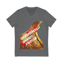 Load image into Gallery viewer, Gratefulness Journey Everyday Wear Short Sleeve V-Neck Tee