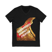 Load image into Gallery viewer, Gratefulness Journey Everyday Wear Short Sleeve V-Neck Tee