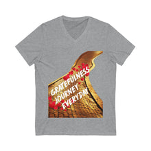 Load image into Gallery viewer, Gratefulness Journey Everyday Wear Short Sleeve V-Neck Tee