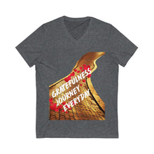 Load image into Gallery viewer, Gratefulness Journey Everyday Wear Short Sleeve V-Neck Tee