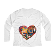 Load image into Gallery viewer, Women&#39;s Long Sleeve Performance V-neck Tee