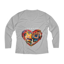 Load image into Gallery viewer, Women&#39;s Long Sleeve Performance V-neck Tee