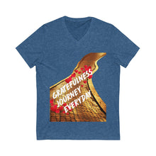 Load image into Gallery viewer, Gratefulness Journey Everyday Wear Short Sleeve V-Neck Tee