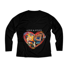 Load image into Gallery viewer, Women&#39;s Long Sleeve Performance V-neck Tee